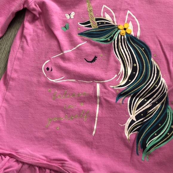 Bundle of Cat&Jack Sweatshirt, 4 Long Sleeve Shirts, 2 Leggings, 1 Jeans Sz 4/5 - Picture 11 of 16